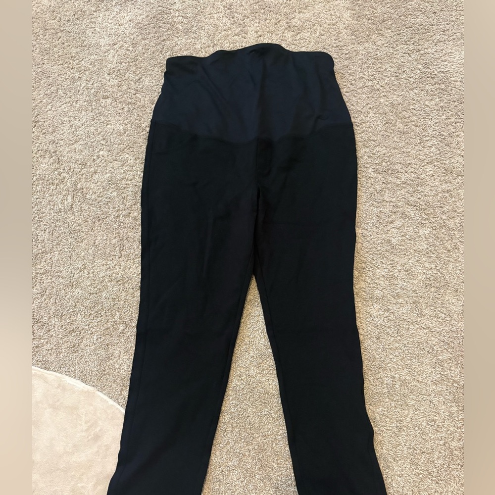 High-Waist Black Maternity/Stretch Pants